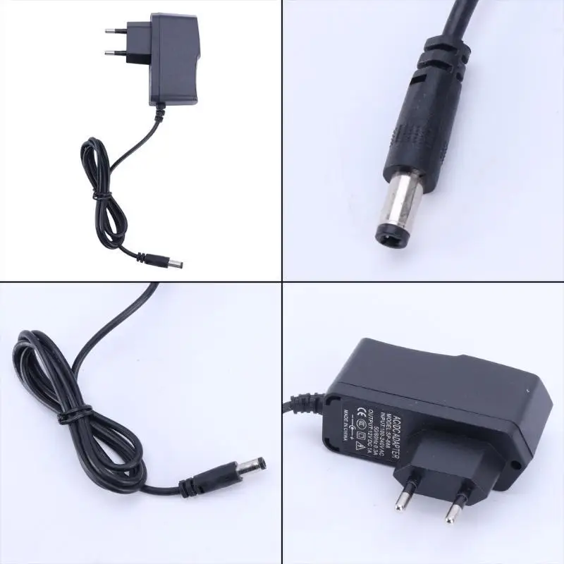 652F EU Plug 1000mA 12V 1A AC for DC Plugtop Power Adapter Supply