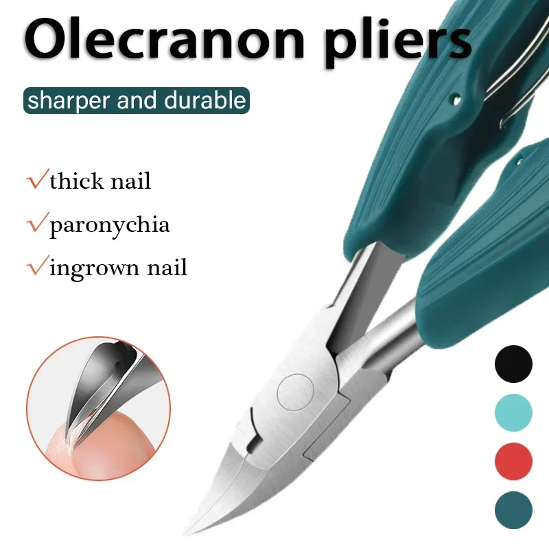 Ingrown Nail Clippers Toenail Cutter Nail Cuticle Nipper Professional Pedicure Tool Olecranon Cutters Improved Paronychia
