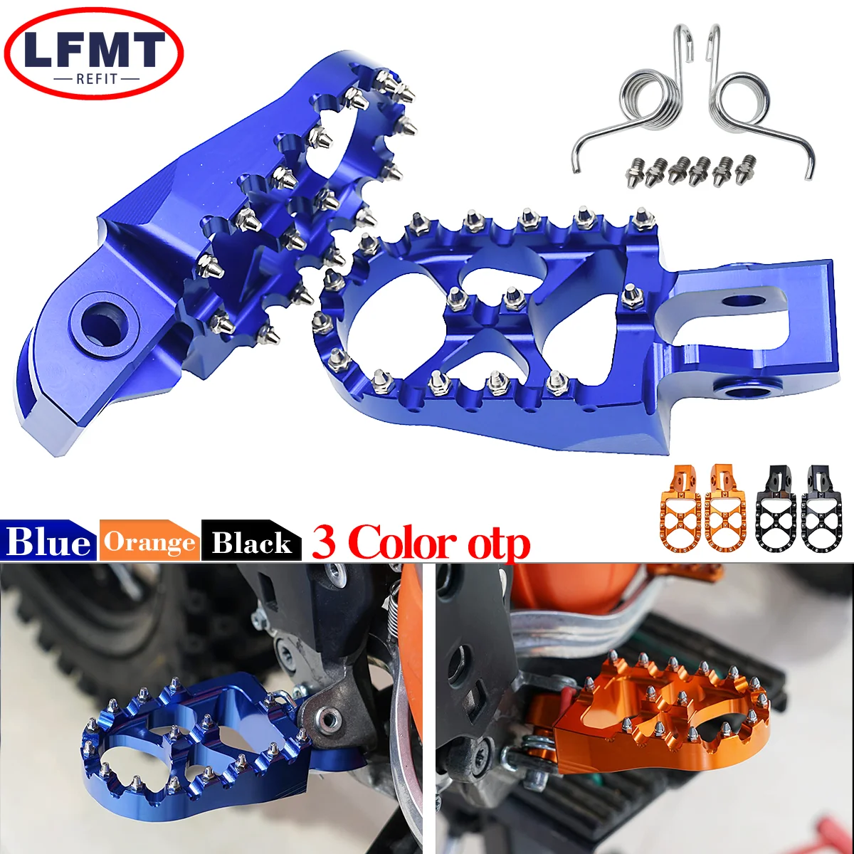 Motorcycle CNC 2023 New Foot Pegs Footpegs Pedals For KTM EXC EXCF SX SXF XC XCF 125 150 250 300 350 450 500 2017-2020 2021 2022