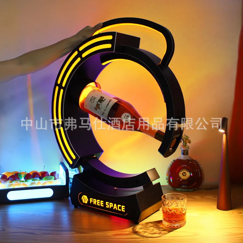 

Bar luminous wine holder ktv creative red pouring base martell champagne holder rack display stand