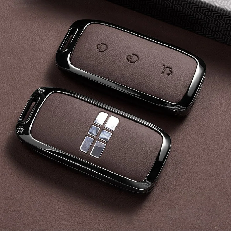 Autoschlüssel-Hülle für Geely Galaxy M9 2026 EX5 Emi E5 L7 Mexiko Zubehör 2025 Schlüsselanhänger Fernbedienung Abdeckung Gehäuse Schlüsselring – Detail 9