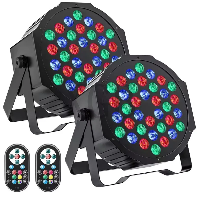 2PC 36W Professional Disco light DMX512 Voice Control RGB LED Ktv Bar Party DJ Decorative Stage Light Effect Projector par lamp