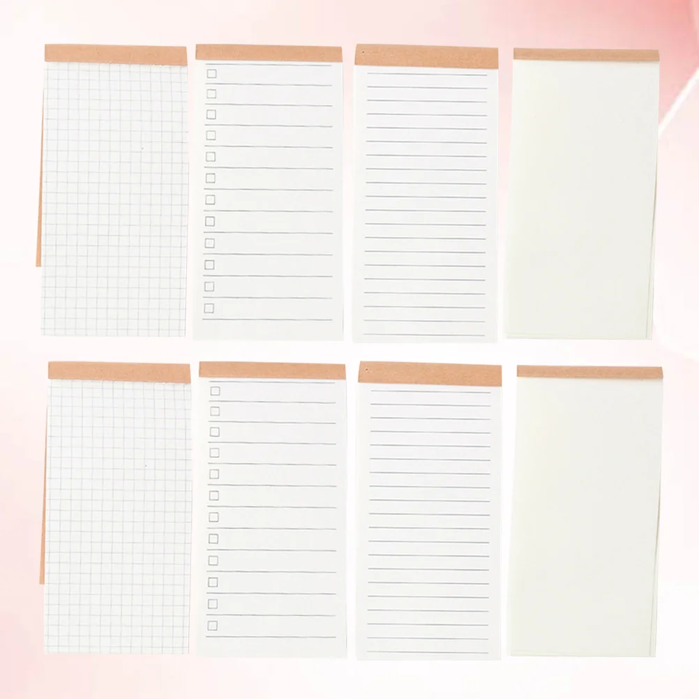 

8Pcs Portable Notepad Memo Pad Small Plan Book Useful Note Paper for Office School Students Stationery Quick Reminder Recording