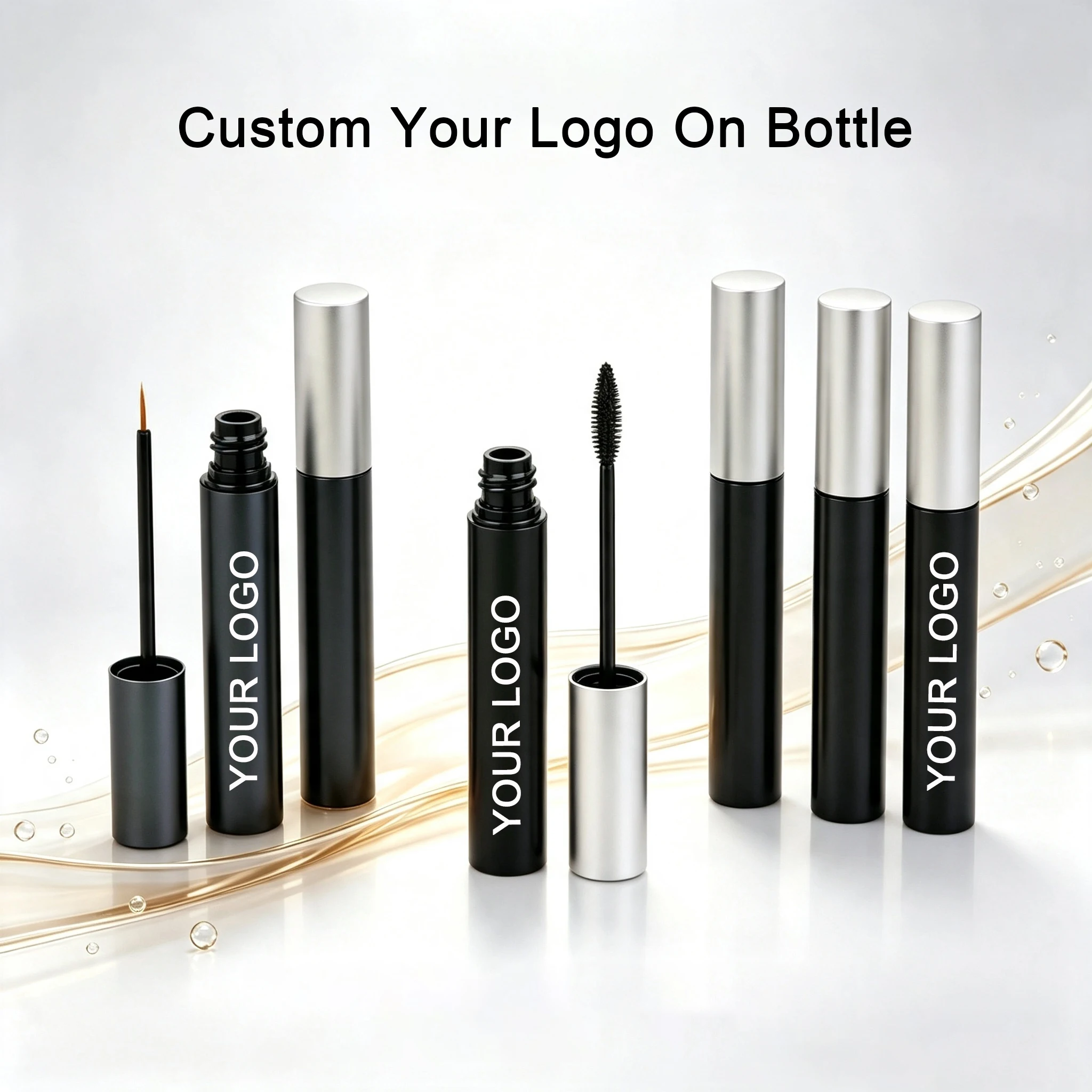 Custom Private Label Eyelash Growth Serum Moisturizing Lash Essence Lengthen Thicker Curly Prevent Eyelash Baldness Empty Bottle
