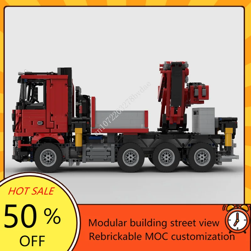 3091PCS MOC CityFASSI F1650 Truck Crane Model Building Blocks Technology Bricks DIY Creative Assembly Kids Toys Christmas Gifts