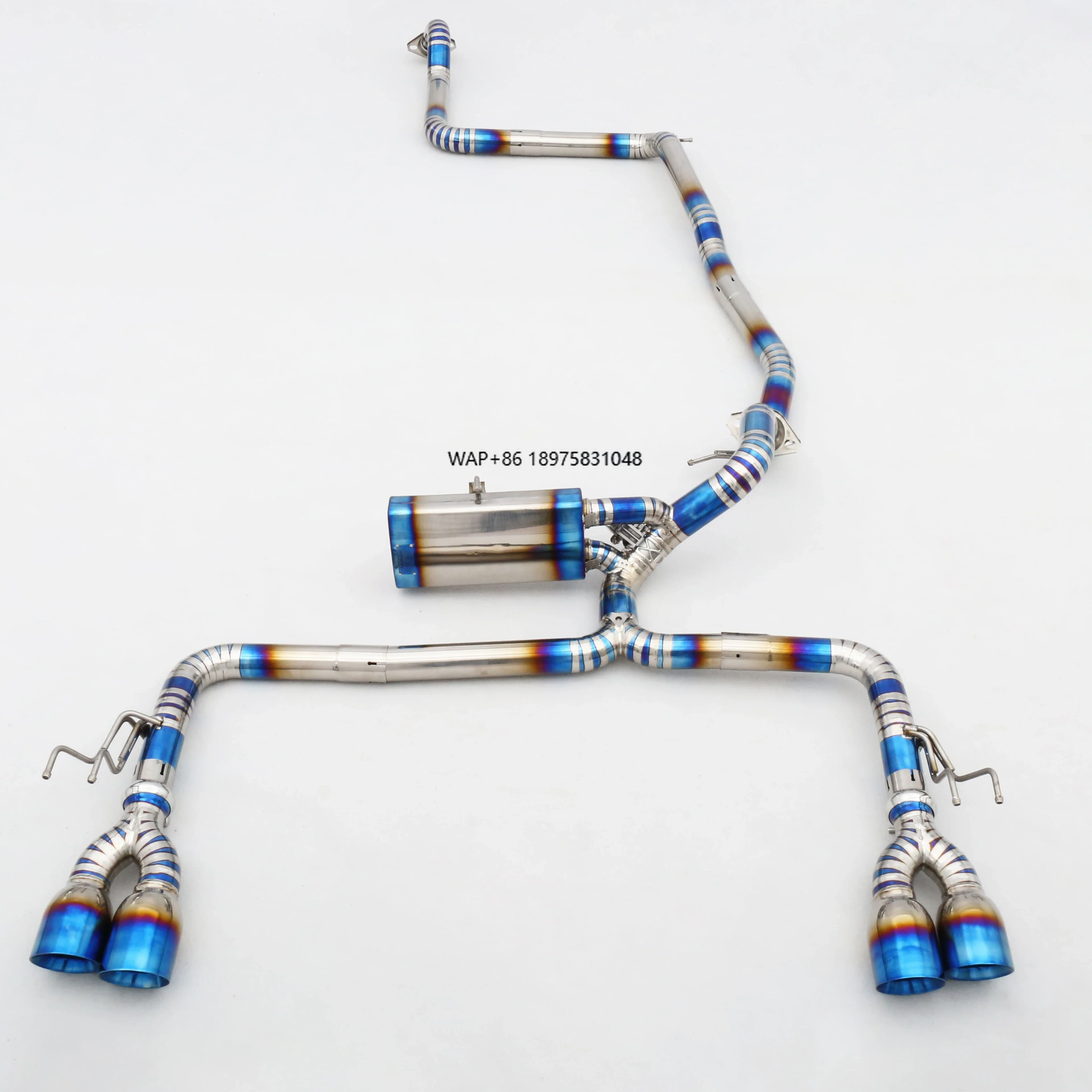 For FK2 2.0T Custom Exhaust System 304 Stainless Steel/Titanium Valved Pipes