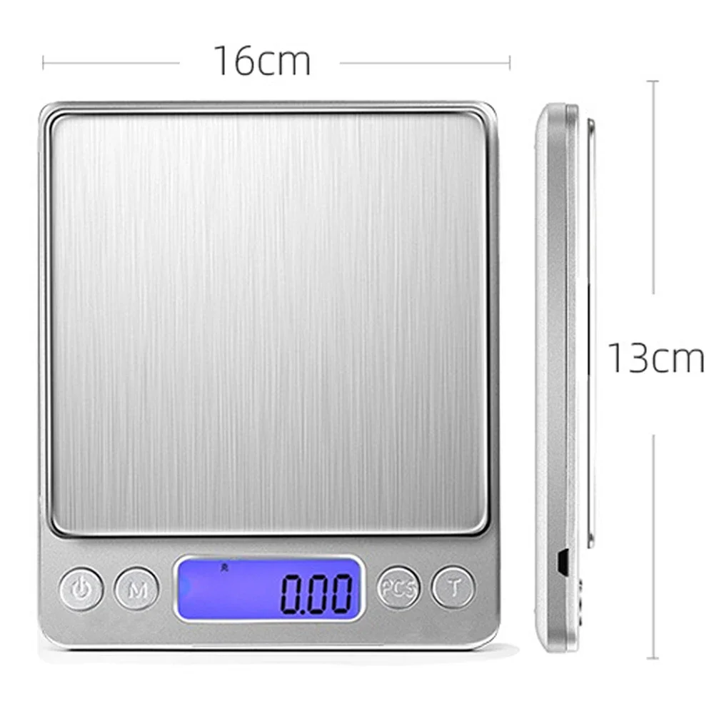 OIMG Electronic 1000g/0.1g 3000g/0.1g bilancia da cucina digitale bilancia per gioielli grammo LCD cottura cibo pesare per pesare laboratorio