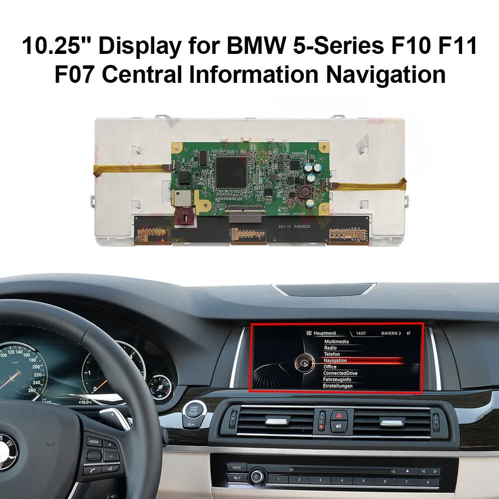 

10.25-inch Suitable For BMW 5er F10 F11 F07 LCD Central Information Navigation Display Screen