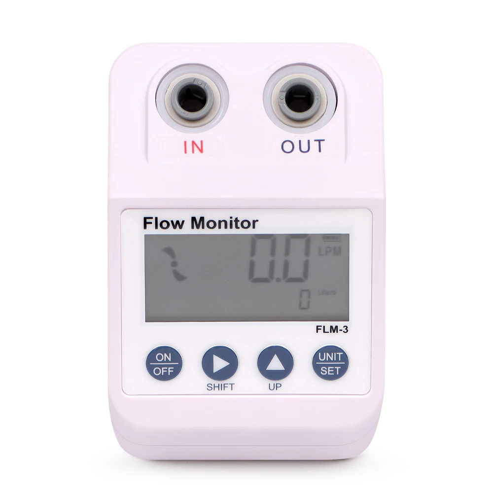 Imagem -06 - Medidor de Fluxo Automático com Display Lcd Monitor Digital Fluxômetro de Água Alarme Buzzer Power Save Função Flm3 4