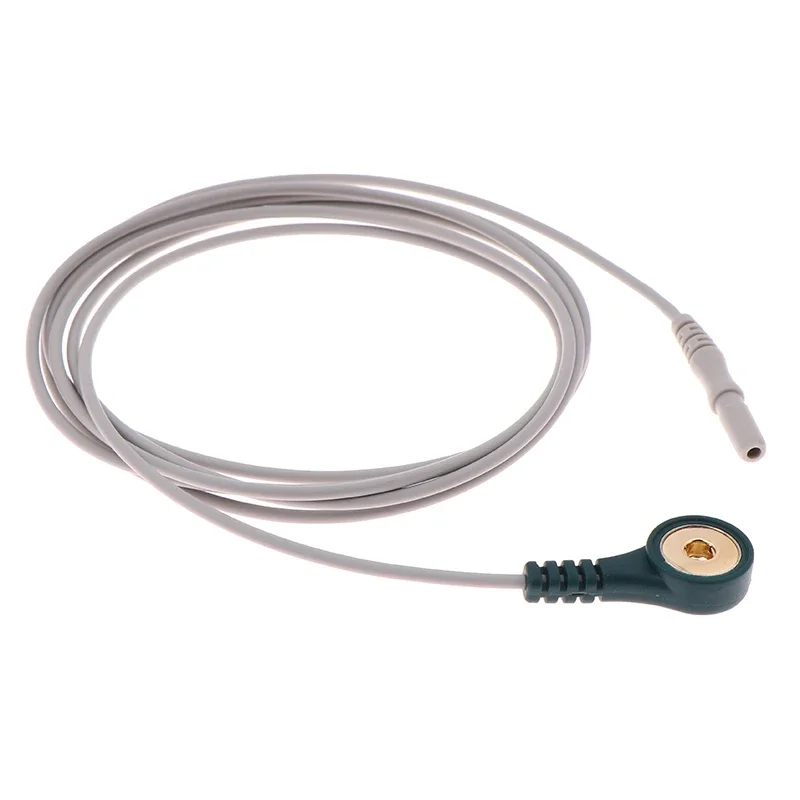 

1.5m TPU Electrocardiogram Lead Wire, Eeg Collection Line Electrode Pad Connection Line For Student Experiments Shielded Cable
