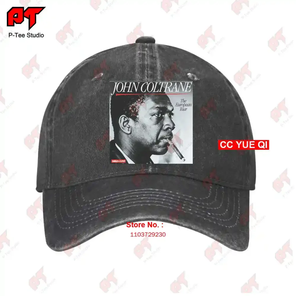 John Coltrane Smoke Breaks Jazz Bebop Saxophone Black Baseball Caps Truck Cap R08N