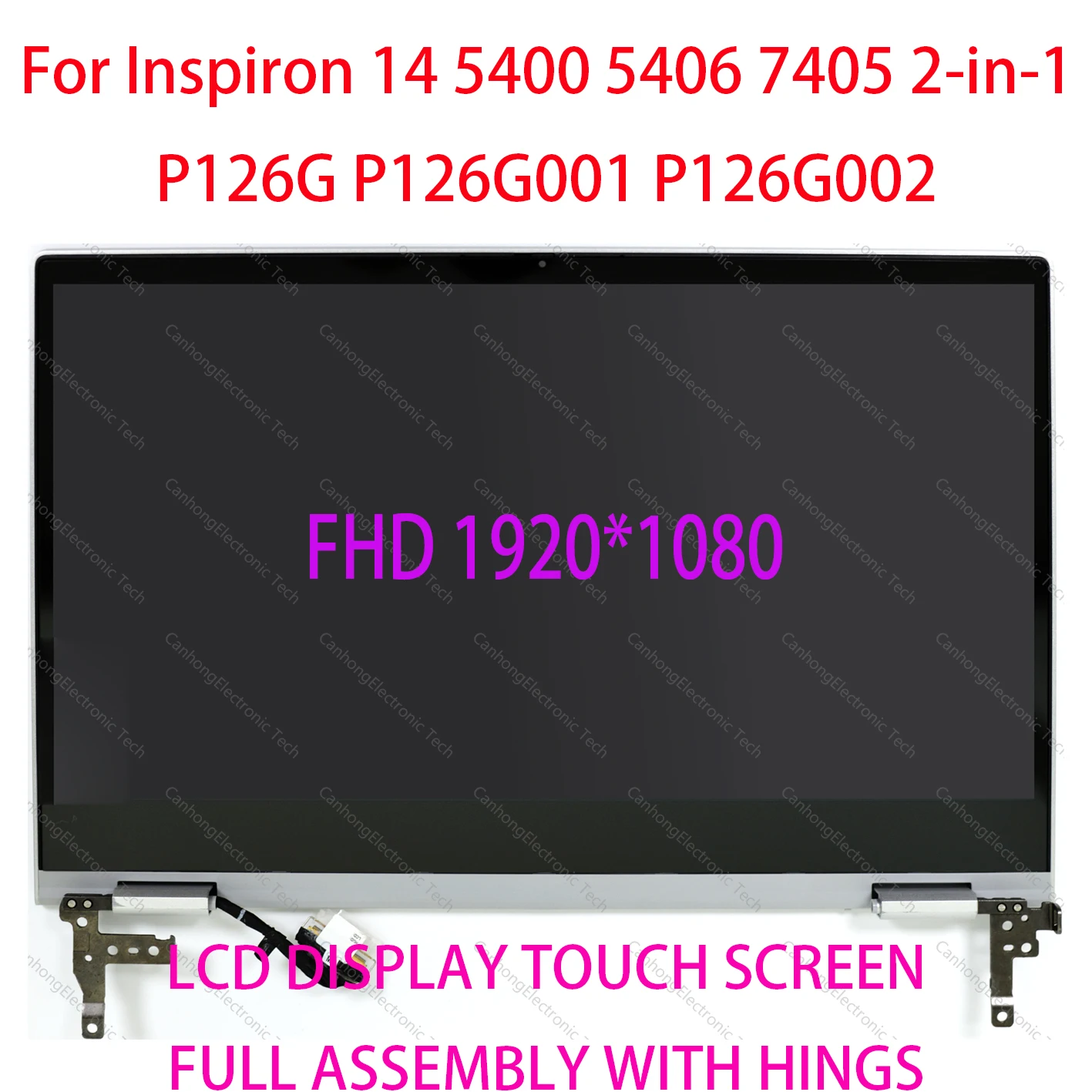 Substituição do Ecrã Lcd Substituição do Ecrã Táctil 14 Dell Inspiron 5400 5406 7405 em P126g P126g002 Montagem Completa