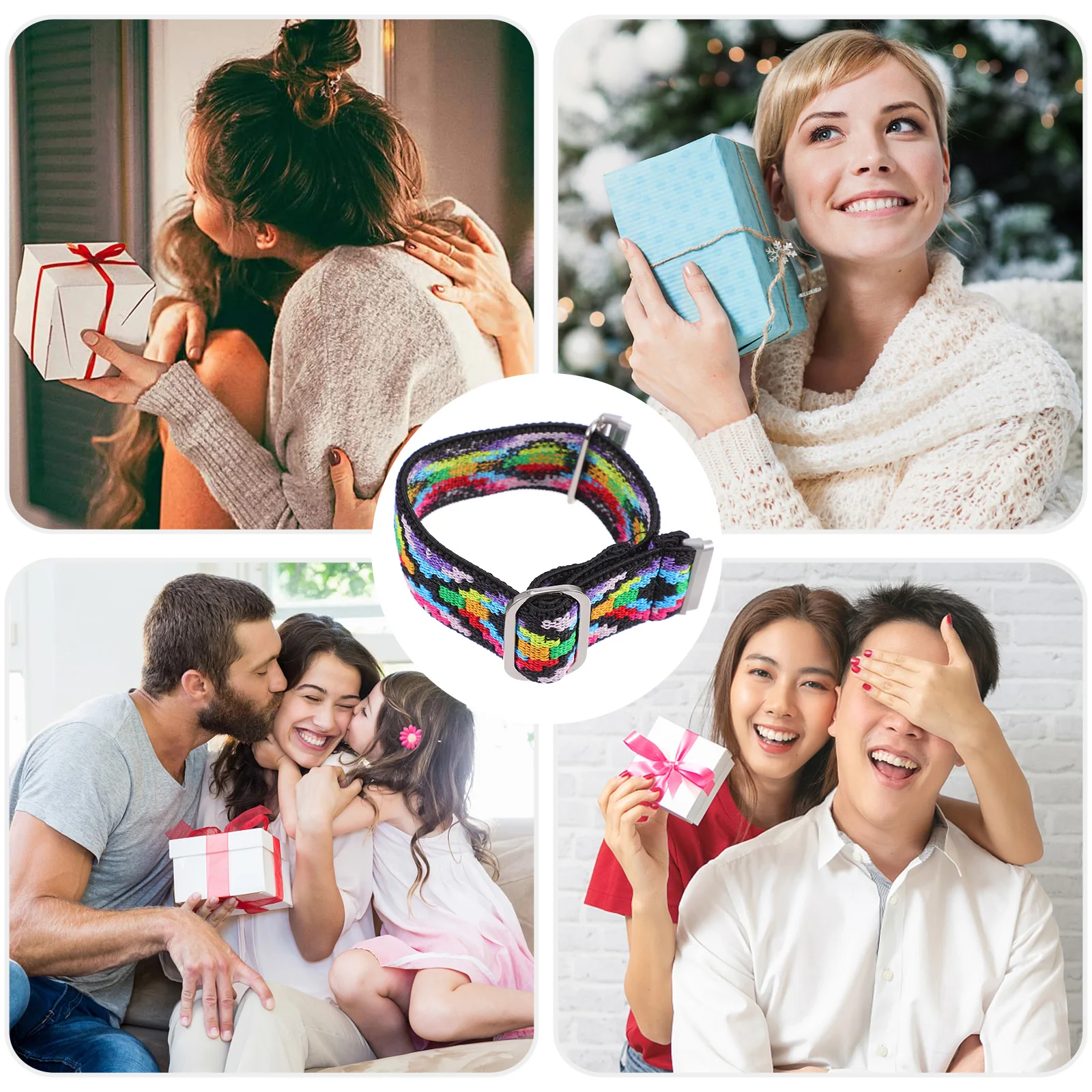 

Nylon Watch Durable Comfortable Elasticity Bracelet Watchstrap Replacement for Sports Dating Meetings