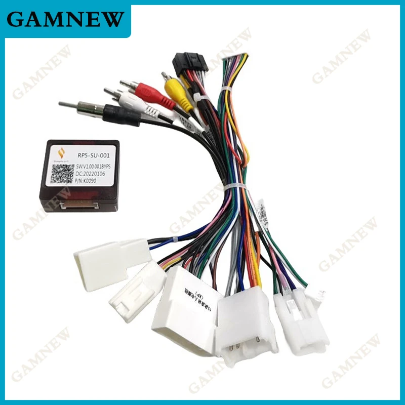 16Pin Car Wiring Harness Adapter Canbus Box For Subaru Legacy Outback Forester XV Crosstrek Harman Kardon