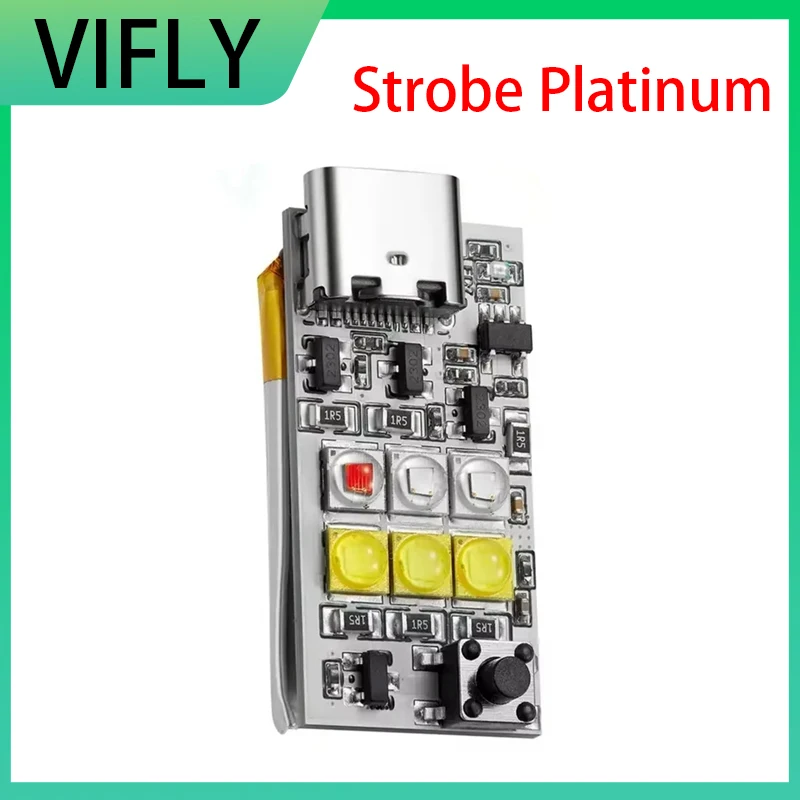 

VIFLY стробоскоп Platinum высокой мощности 4-цветный светодиодный навигационный фонарь 6 светодиодных фонарей 1000 люмен FAA для FPV дрона стробоскоп