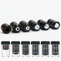 Infinity Achromatic Objective Lens Black  Objectives Multi-Coated 4X 10X 20X 40X 60X 100X for High-end Microscope