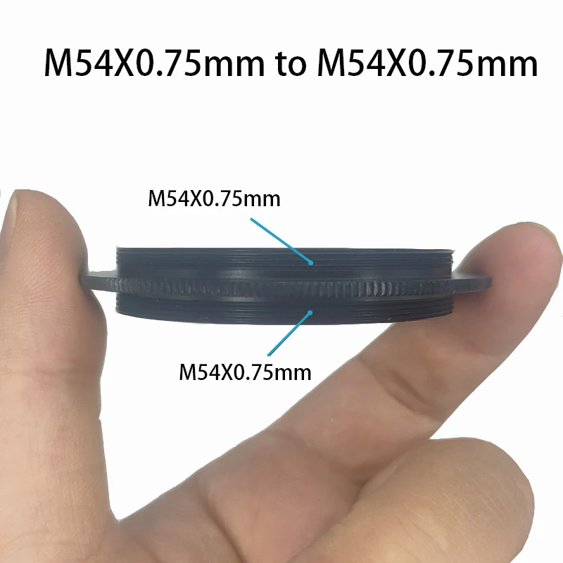 M54 to M54 M54X0.75 Male Thread to M54X0.75 Male Thread Telescope Adapter Ring Aluminium Alloy Metal Converter Conversion