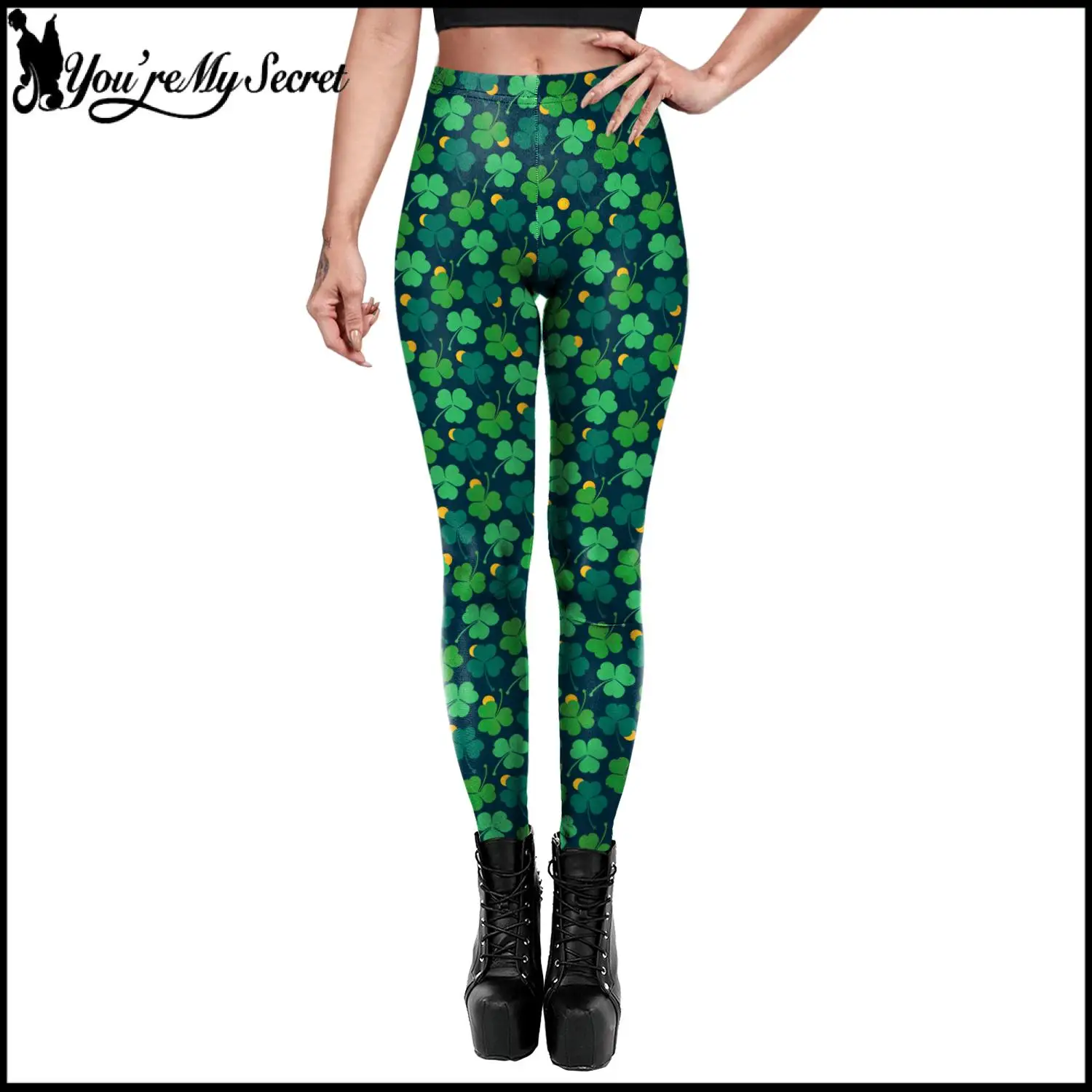 

[Ты мой секрет]Весенние леггинсы, женские брюки в зеленую полоску, женские брюки для праздничных вечеринок, узкие леггинсы, эластичная спортивная одежда для йоги