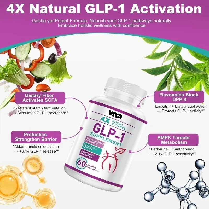 

Male and Female GLP-1 Supplements - Metabolic and Gut Health Support (60 capsules)