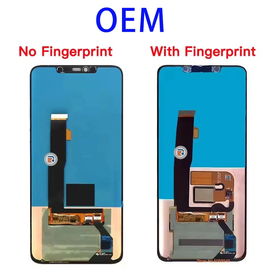 Super AMOLED Display For Huawei Mate 20 Pro LCD Display Touch Screen Digitizer Assembly Repair With Fingerprint 6.39'' LCD OEM