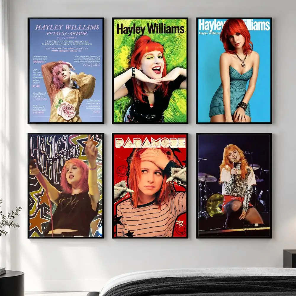 music Hayley Williams Poster  HD Poster Simple Home Decoration Suitable for Living Room Bedroom Corridor Gift Giving