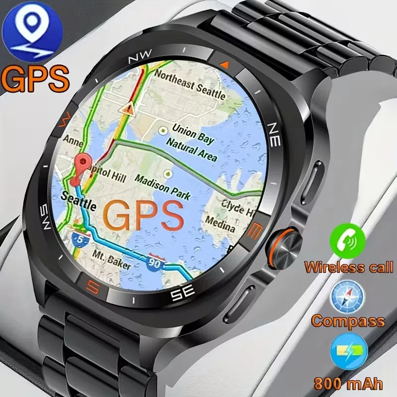 Fanwear New GPS Smart Watch For Galaxy Watch 8 Built-in GPS Compass Altitude Pressure Bluetooth Call Video DIY Album