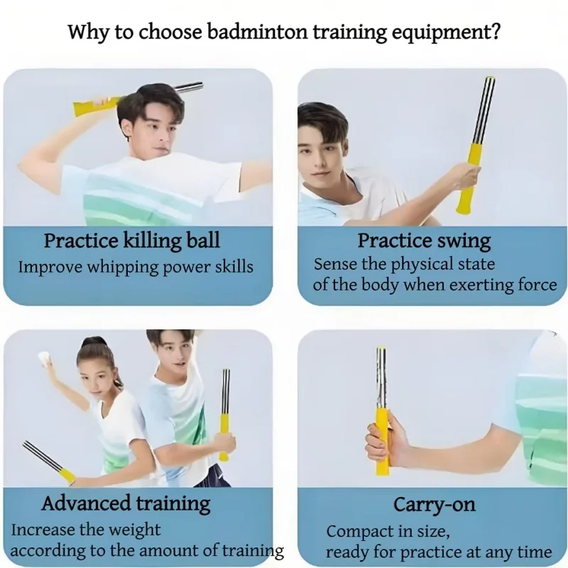 Badminton Swing Trainer Power Whipping Auxiliary Training Tool For Children Adult Beginners To Correct Movements 3