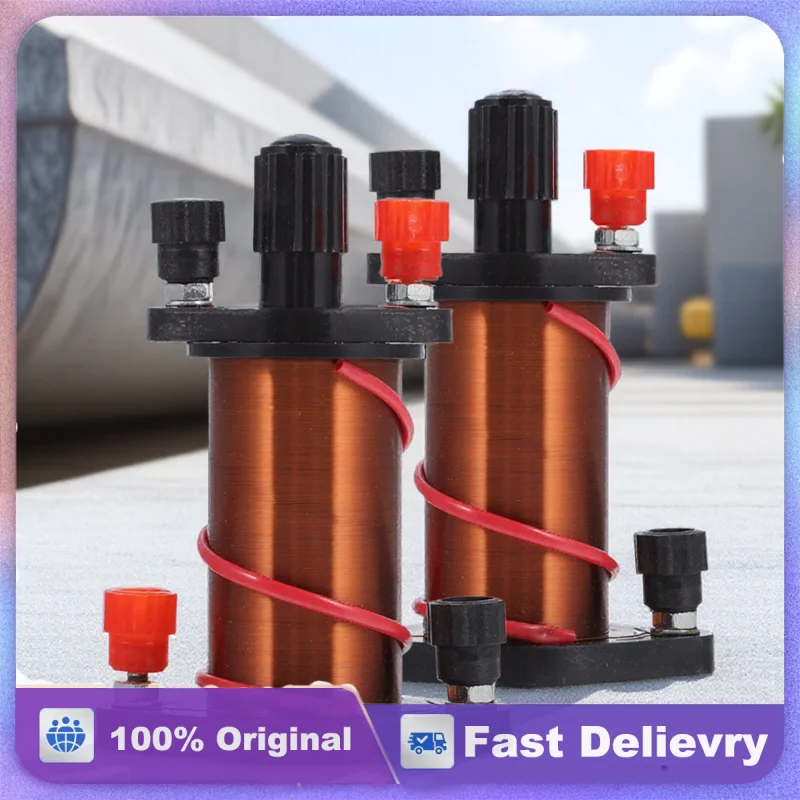 

2 Pcs Electromagnetic Induction Solenoid Experimental Coil for Physics Coils Material