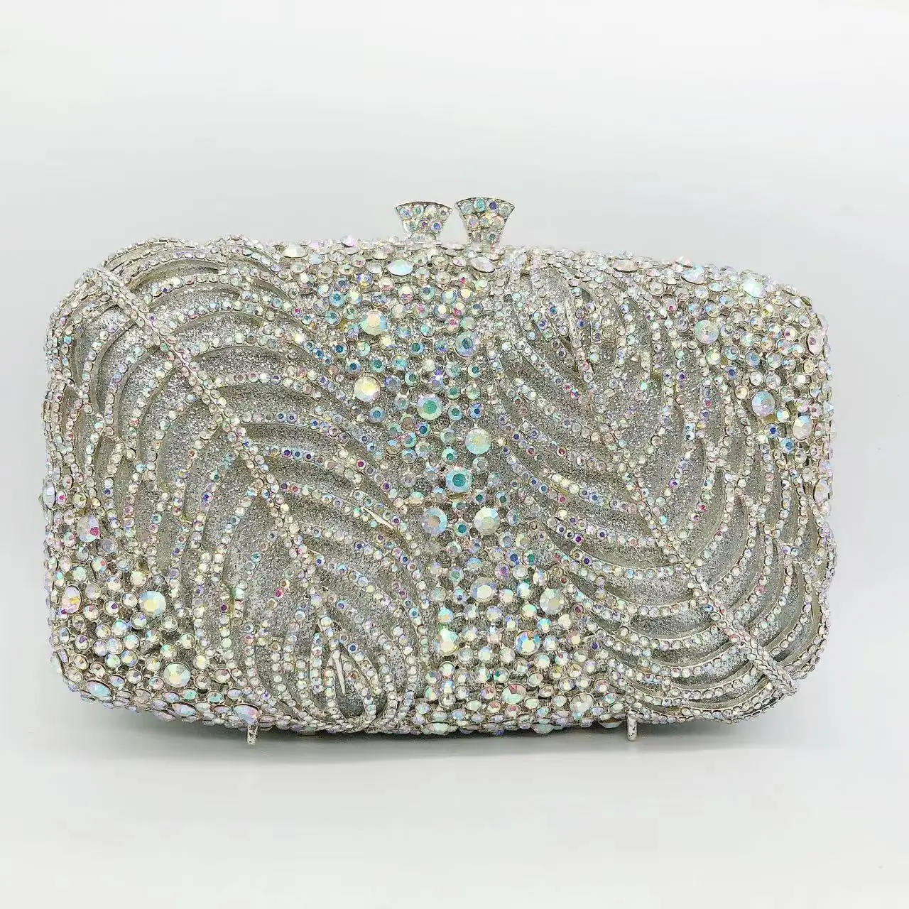 Hollow out Rhinestone Women Evening Bag Elegant Banquet Party Bags Crystal Dress Bag Luxury Designer Handbags Wedding Bride Bag