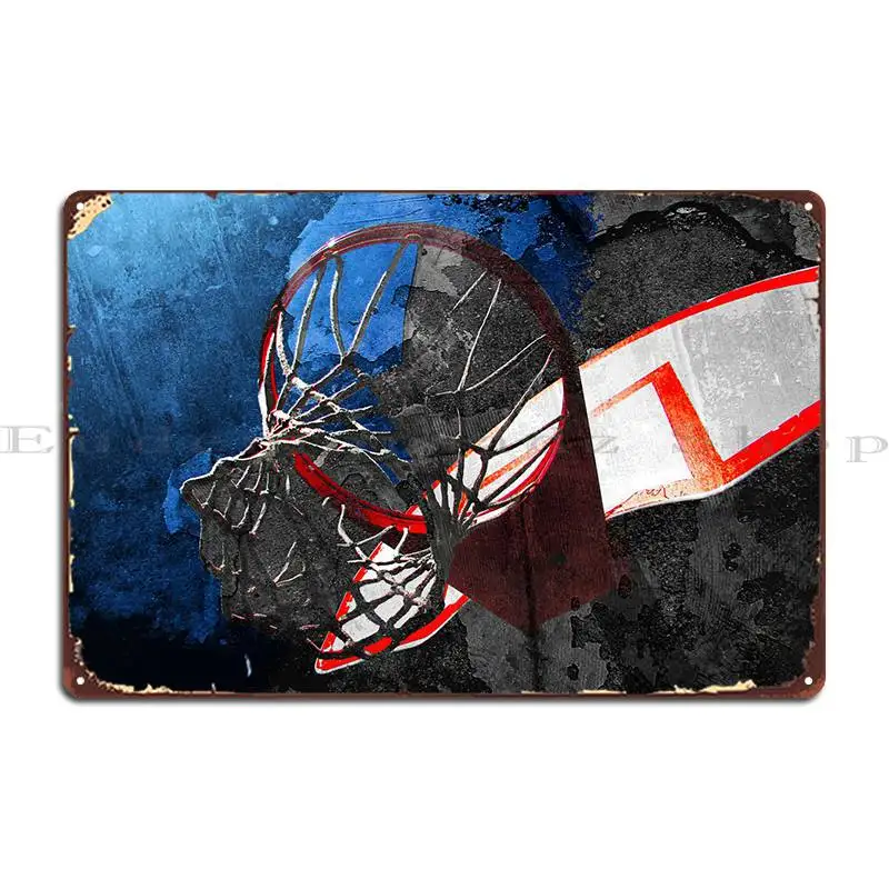 Basketball Art Swoosh 70 Metal Sign PaintingHome Plaques Create Club Tin Sign Poster