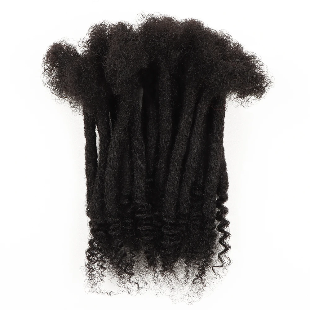 Orientfashion Dreads 2022 Neue Stile Regelmäßige und Lockige Enden Loks 0,6 CM Breite 80Pcs Für EINE Kopf Dreadlocs Für mann Und Frau