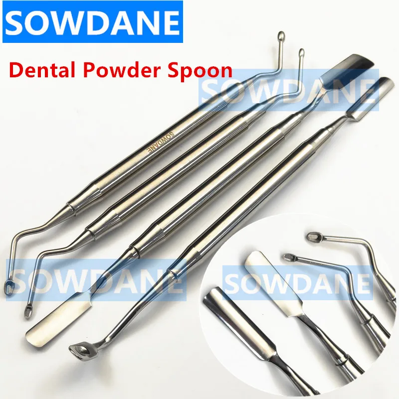 New Dental Bone Powder Spoon Graft Instrument Scoop Implant Periosteal Elevator Dental Packer Grafting Carrier Plugger