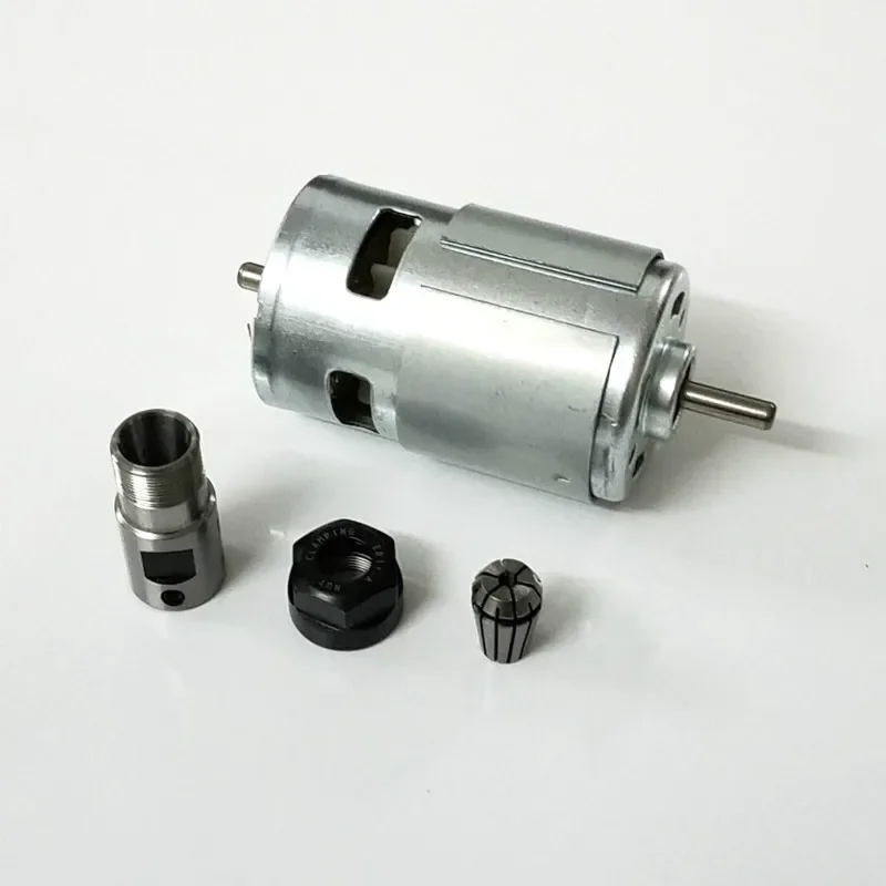 775 D/C Motor 12-36V 4000-12000RPM Engraving Machine Spindle  with ER11 Extension Rod for 1610/2417/3018 CNC Router