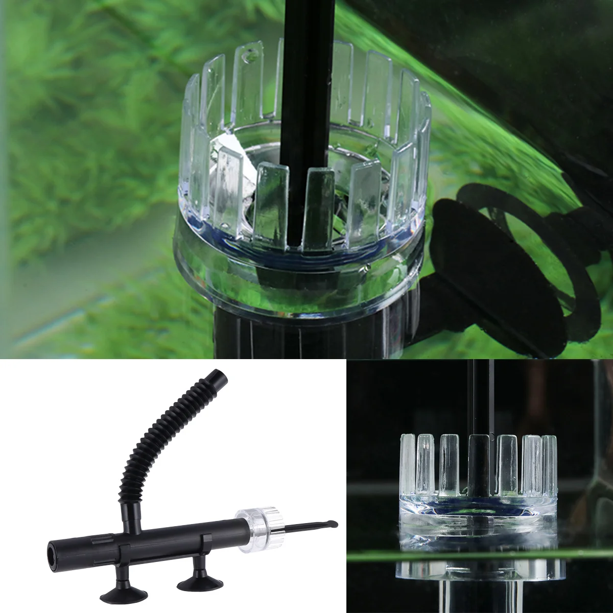 1Pc Plastic Oil Film Processor Aquarium Surface Protein Skimmer Filter Aquarium Grass Tank in Addition to Oil Film