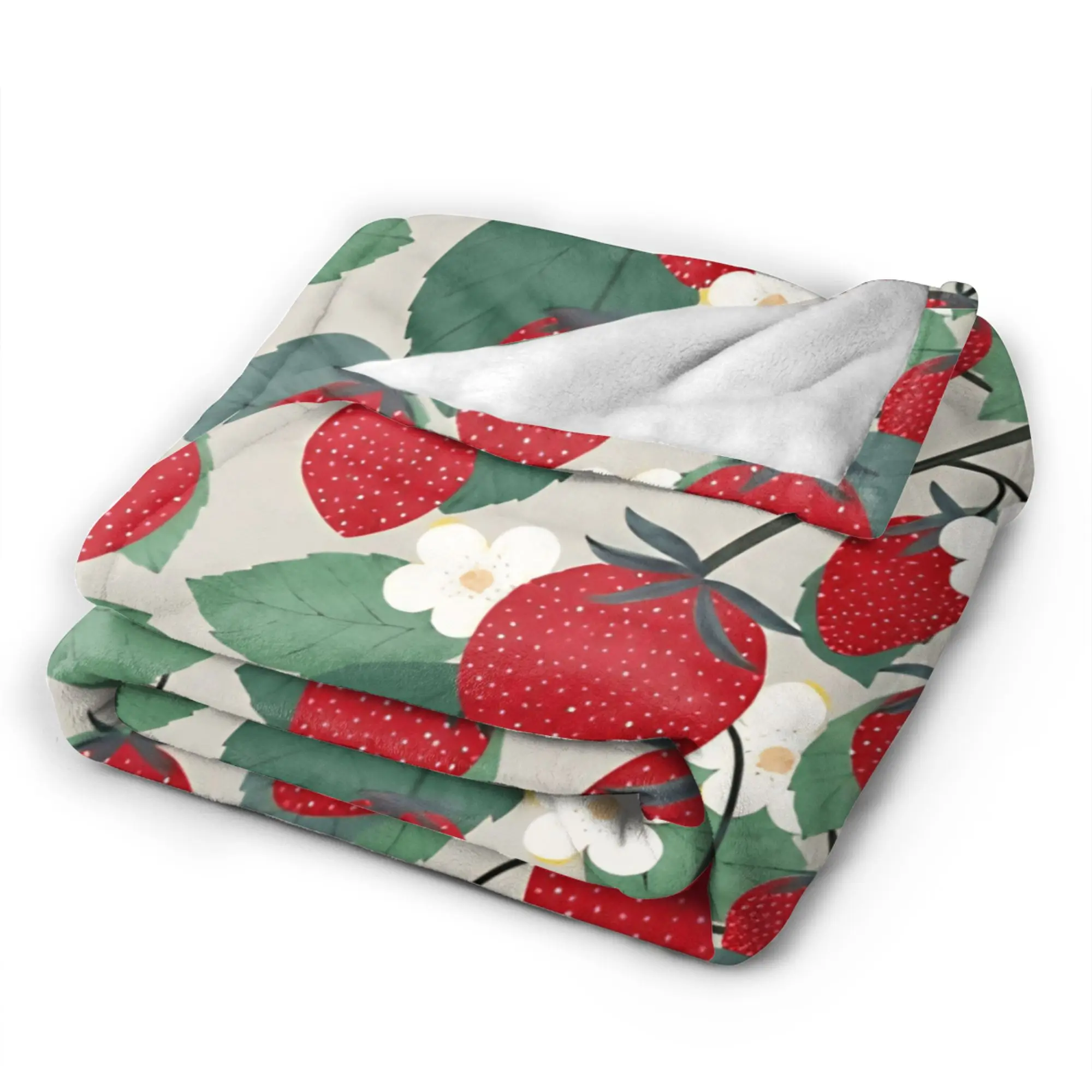 Tropical Fruits   Flannel Blanket Winter  Soft Throw Blanket for Boy Girl Couch Chair Print Bedspread Sofa Bed Cover