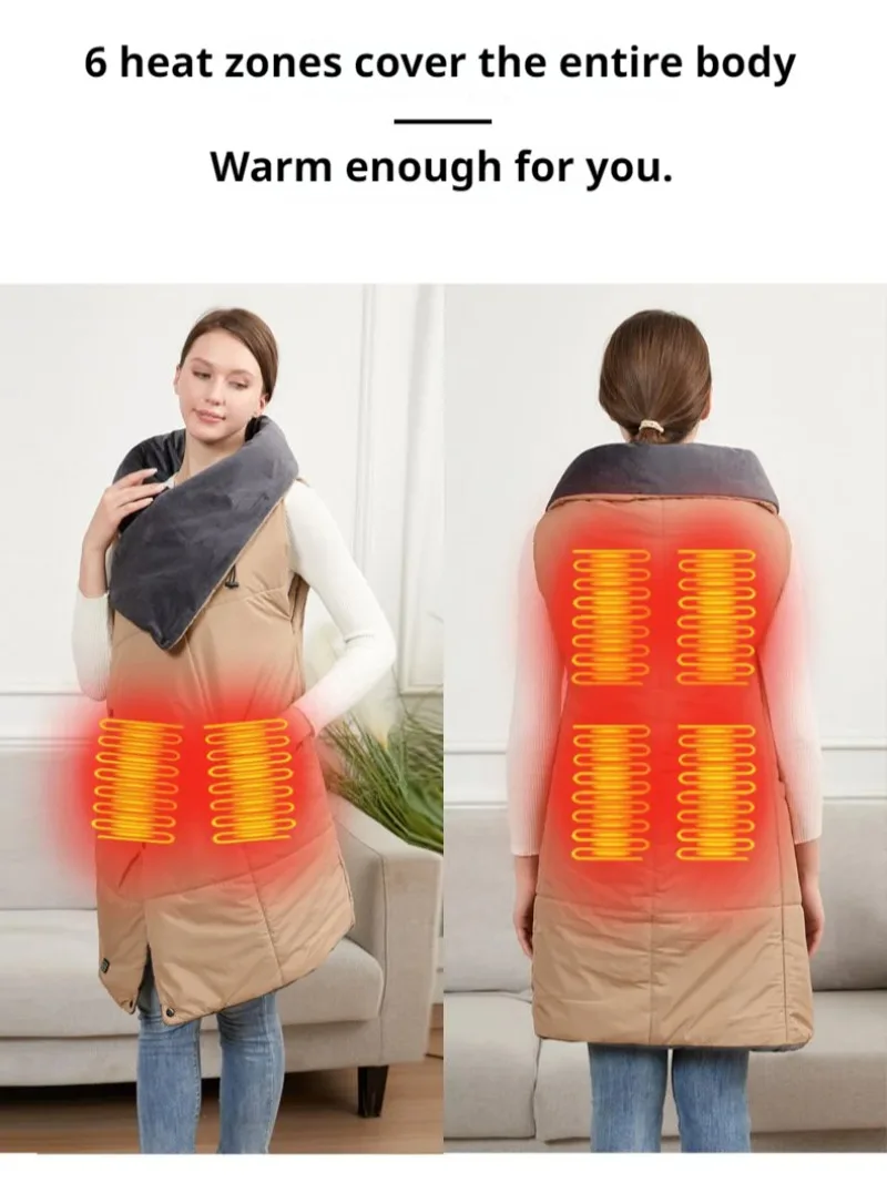 Smart Electric Blanket Winter Multifunctional Electric Heating Blanket Wearable Shawl