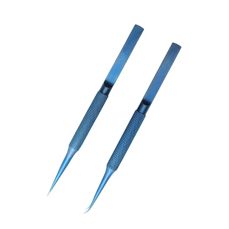 1PC Fingerprint Flying Wire Tweezers Titanium Alloy 0.15mm Fine Tip Phone Repair Curved Or Straight Tip