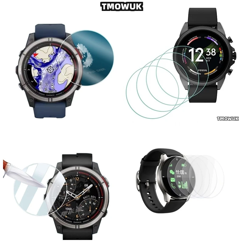 

For Garmin Quatix 7 Pro Quatix7 Accessories Tempered Glass Screen Protector Film HD Clear 9H Anti - Scratch