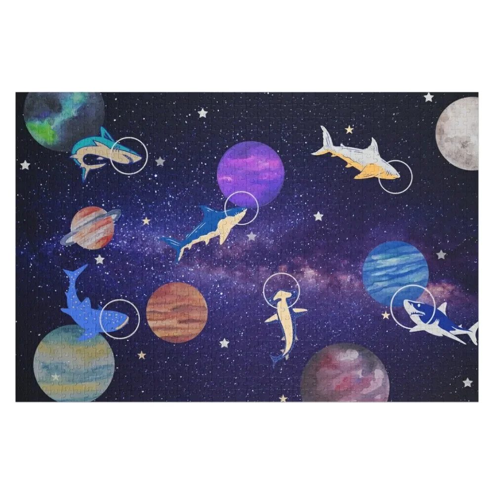 

A shark tale in space Jigsaw Puzzle Personalize Custom Child Gift Puzzle