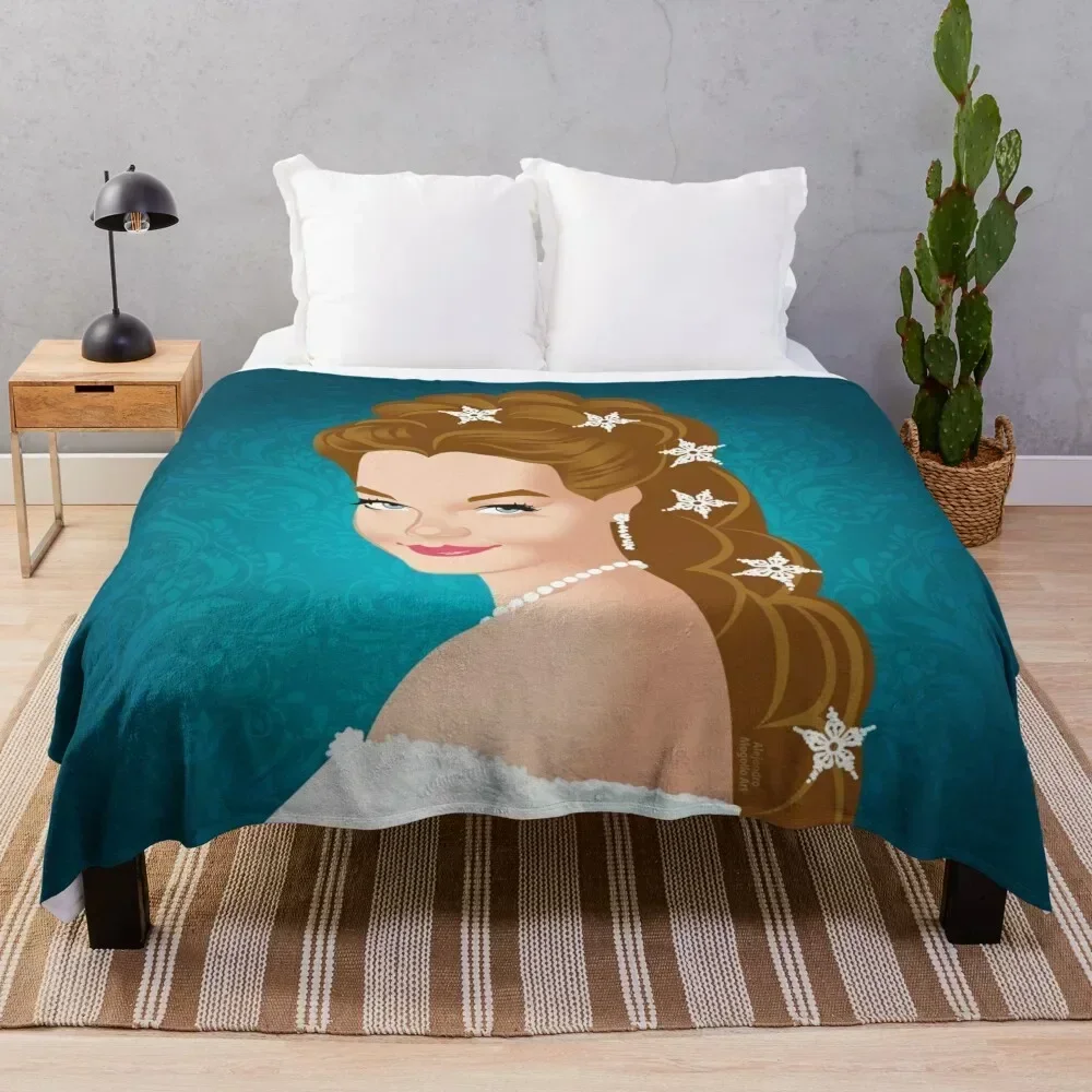 

Empress Sissi Throw Blanket Cozy Sofa Blanket for TV Watching Napping