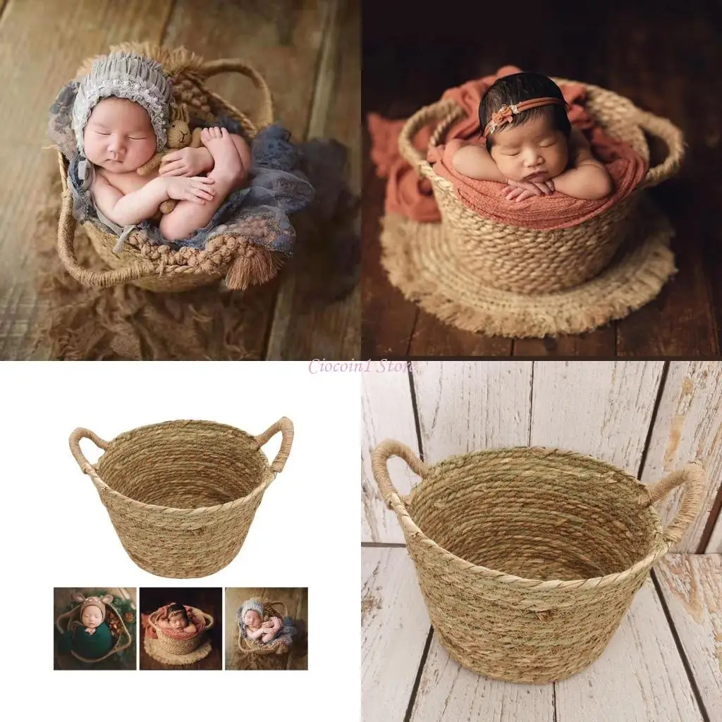 

Y1UB Новорожденный фотосессии реквизит, позирующие корзину фотографировать мебель, фон