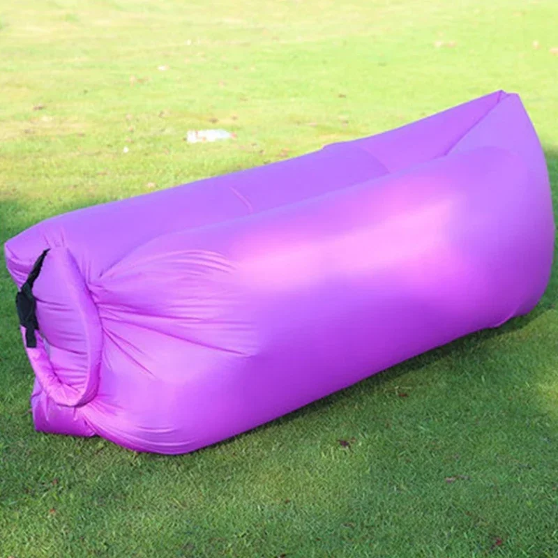 The new ultra-light outdoor lazy recliner inflatable sofa portable sleeping bag foldable air seat