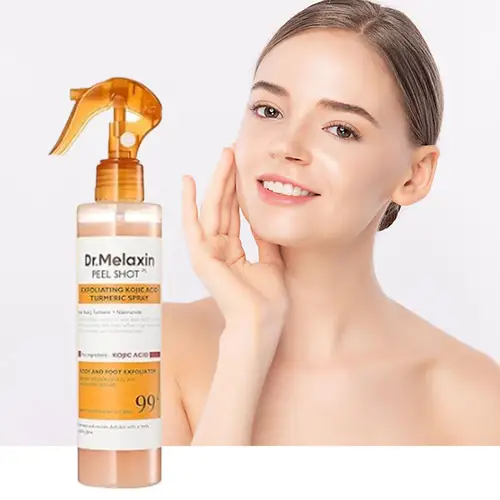 Imagen 2 del producto 200ml Dr.Melaxin Peel Shot exfoliante ácido kójico cúrcuma Spray mejora la embotamiento, ilumina el hidrata la piel hidratante calmante