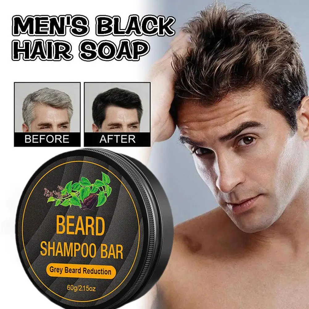 Shampoing à la barre pour assombrissement de la barbe, couverture des cheveux gris Fallopia, enlever les cheveux, Regina, assombrissant, noir, blanc, gris, K1E3