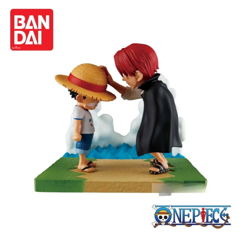 

Bandai Banpresto One Piece In Stock Monkey D. Luffy and Shanks Ornaments 100% Genuine Original Action Figure Anime Merchandise