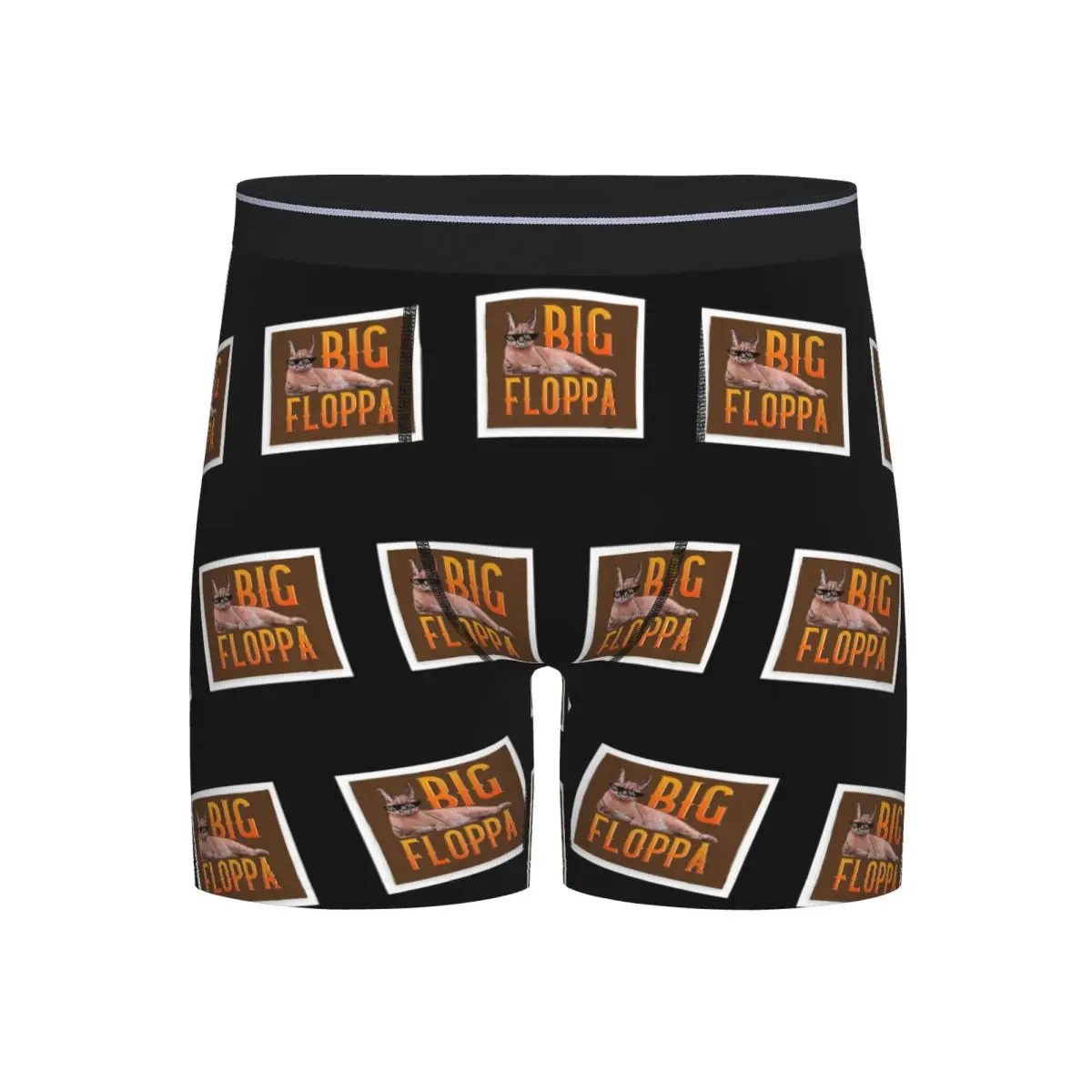 

Long Boxer Underpants Shorts Big Floppa Animal Cat Panties Men's Comfortable Underwear for Homme Man Boyfriend Gifts