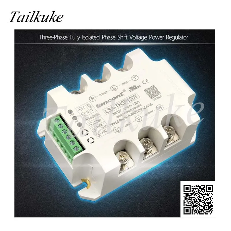 Three-phase AC voltage regulation module power regulator thyristor solid-state relay dimming heating tube temperature regulation