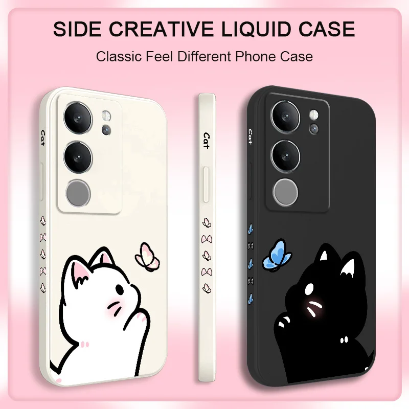 

Cat Sweet Dream Phone Case For VIVO V50 V40 V30 V29 V29E V27 V27E V25 V25E V23 V23E V21 V20 Y20 Y12 Y21 Y22 Pro 4G 5G Cover