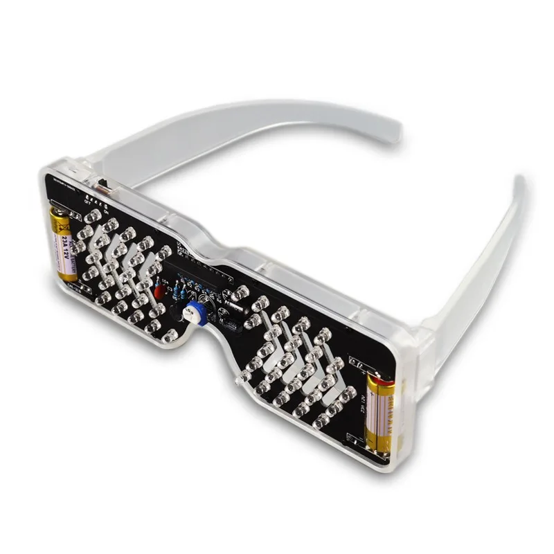 

Voice-activated LED Luminous Glasses Making Kit Light Emitting Diode Flash