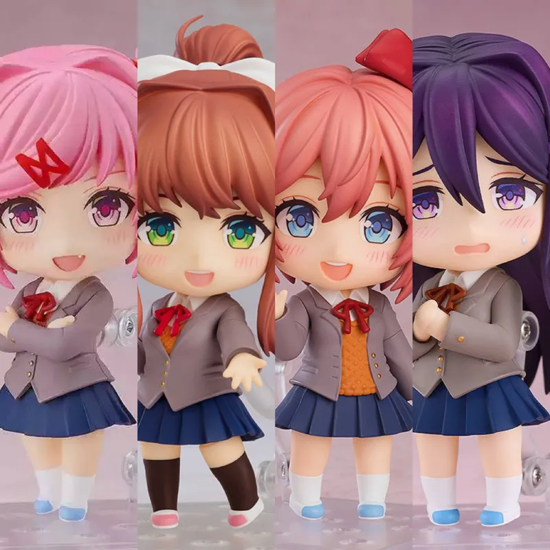 

2283# Yuri 1817# Monika 2250# Q Version Sayori Doki Doki Literature Club Cute Posable Anime Action Figure Decoration Model Toys